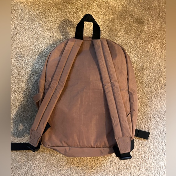 NEW Baggu Large Nylon Backpack Brown Cocoa - Picture 2 of 4